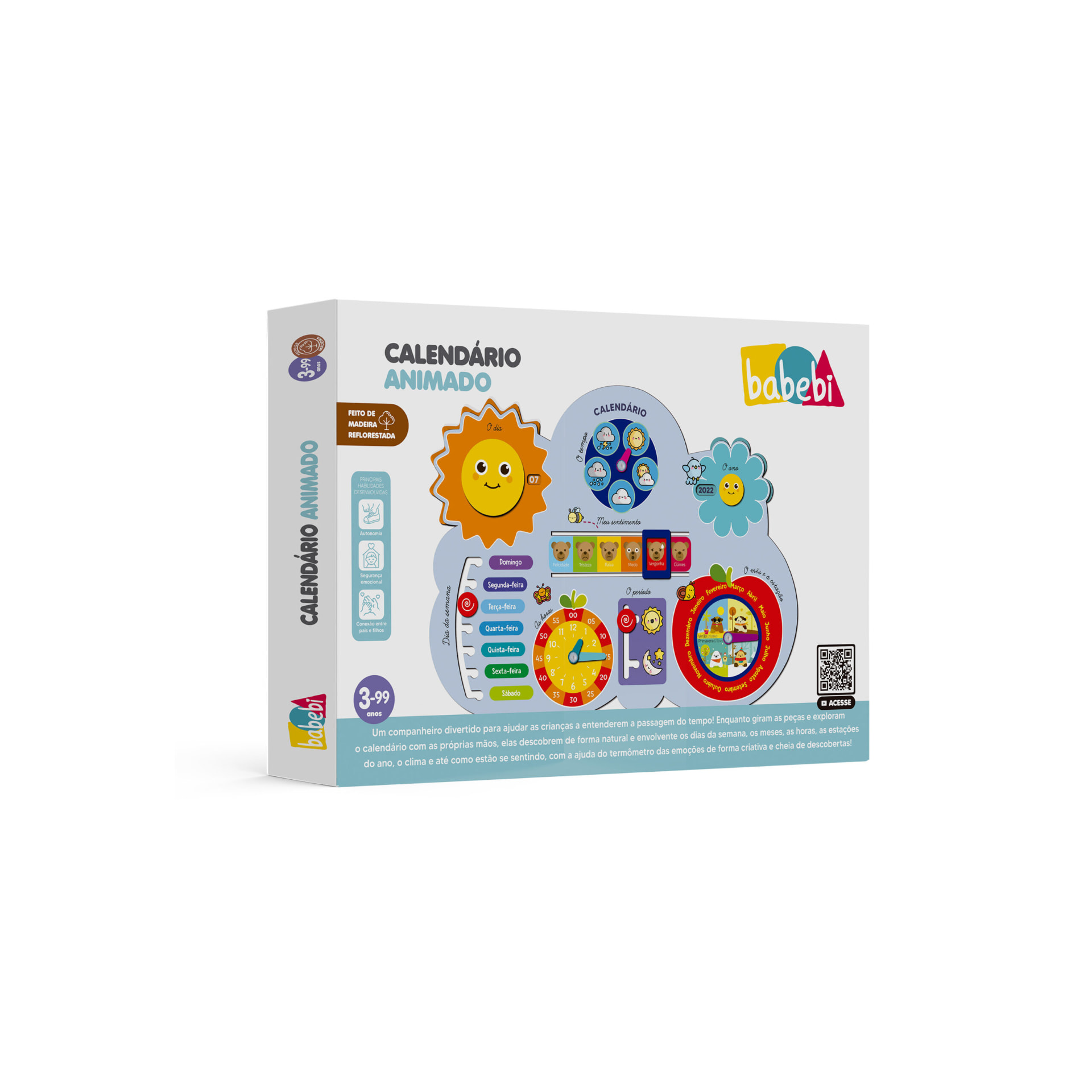 Calendário Animado — brinquedo pedagógico TOYS LK